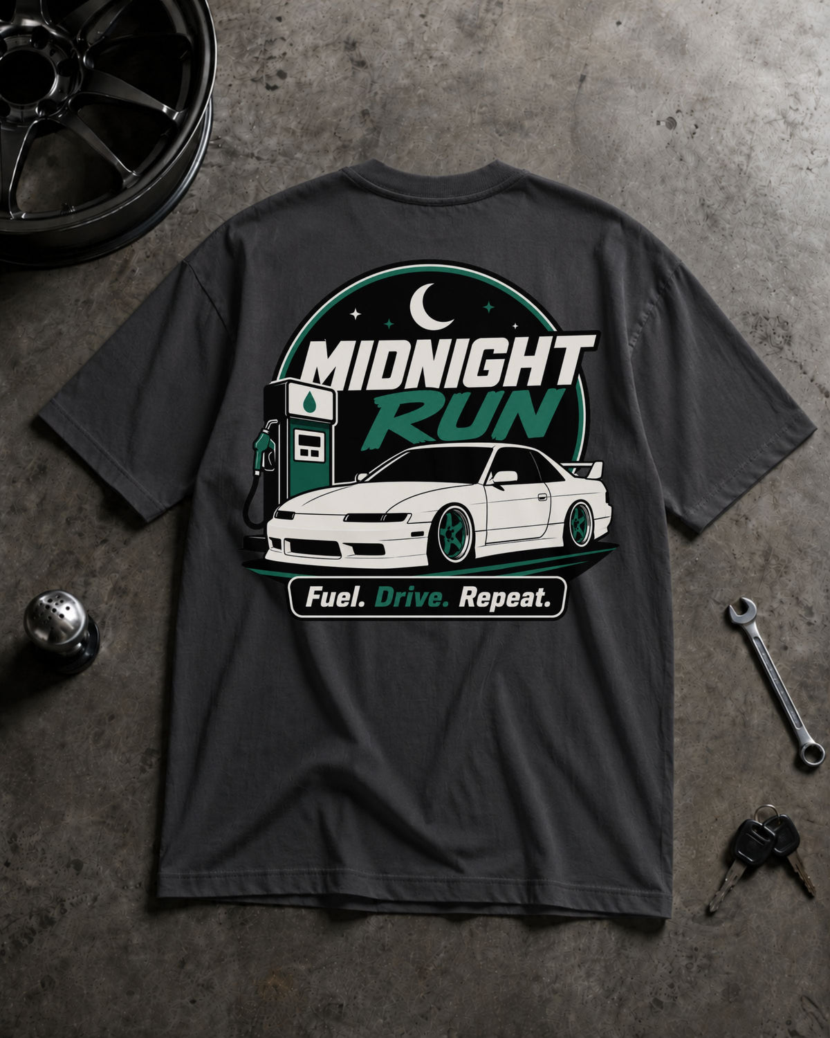 Fuel. Drive. Repeat Unisex Crew Neck T-Shirt