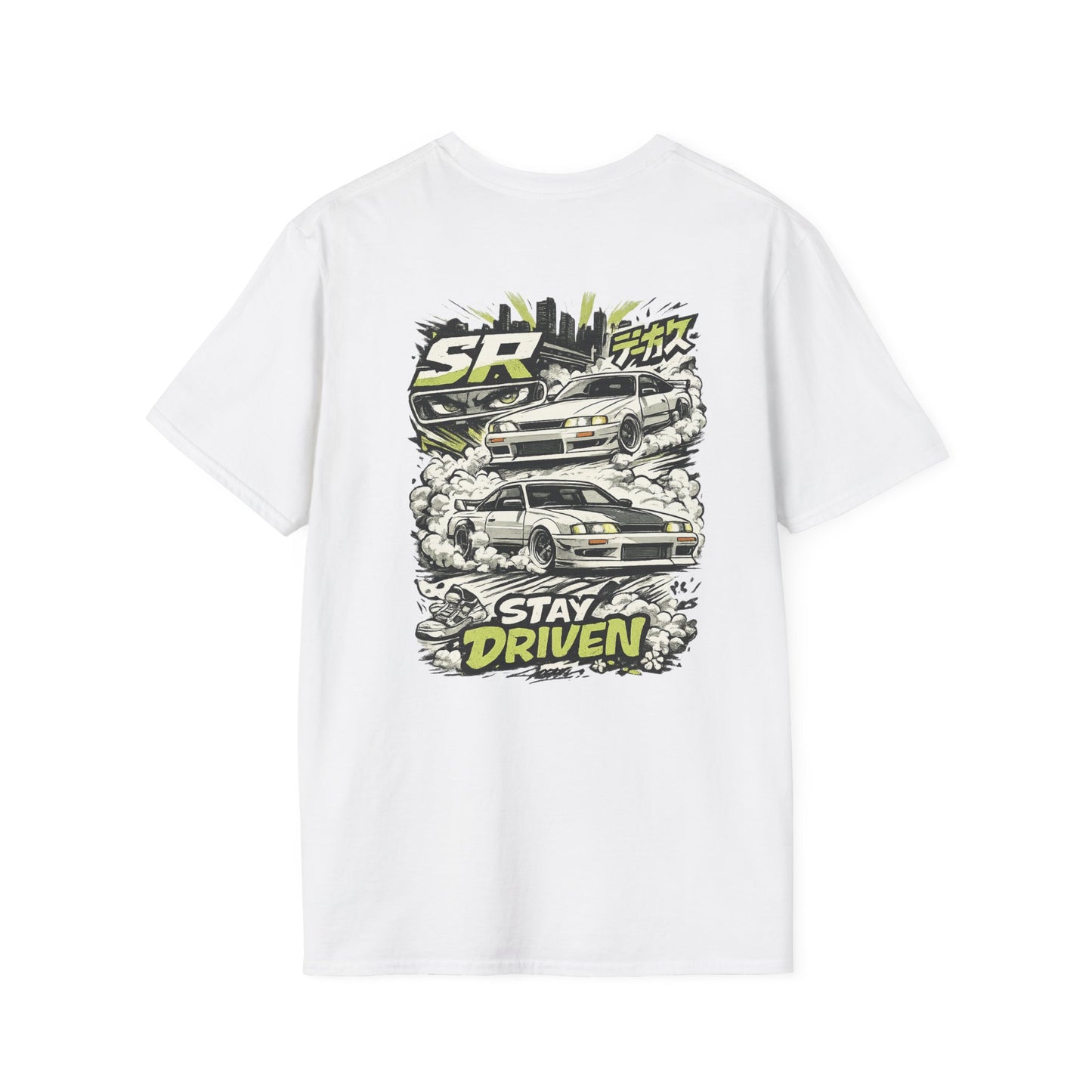 Car Culture T-Shirt — 'Stay Driven' Graphic Tee (JDM Skyline Racing Design)