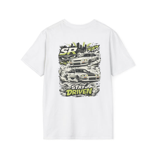 Car Culture T-Shirt — 'Stay Driven' Graphic Tee (JDM Skyline Racing Design)