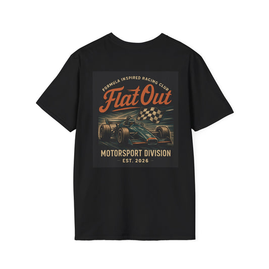Flat Out Motorsport T-Shirt — Vintage Formula Racing Tee