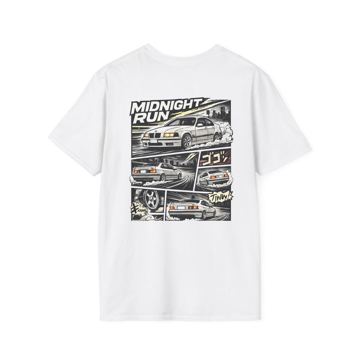 Midnight Run Racing Tee — Drift Car Graphic T-Shirt