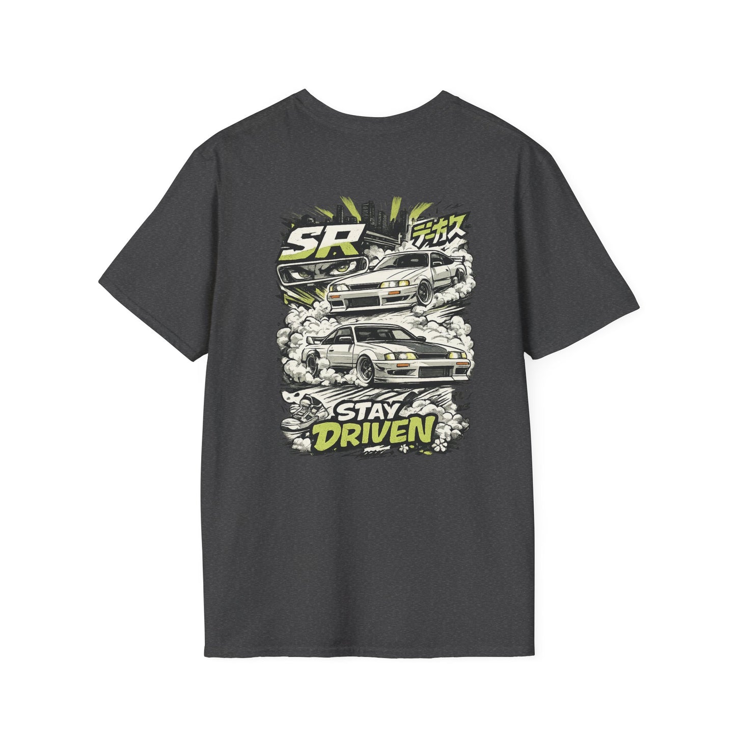 Car Culture T-Shirt — 'Stay Driven' Graphic Tee (JDM Skyline Racing Design)