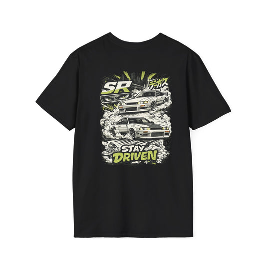 Car Culture T-Shirt — 'Stay Driven' Graphic Tee (JDM Skyline Racing Design)