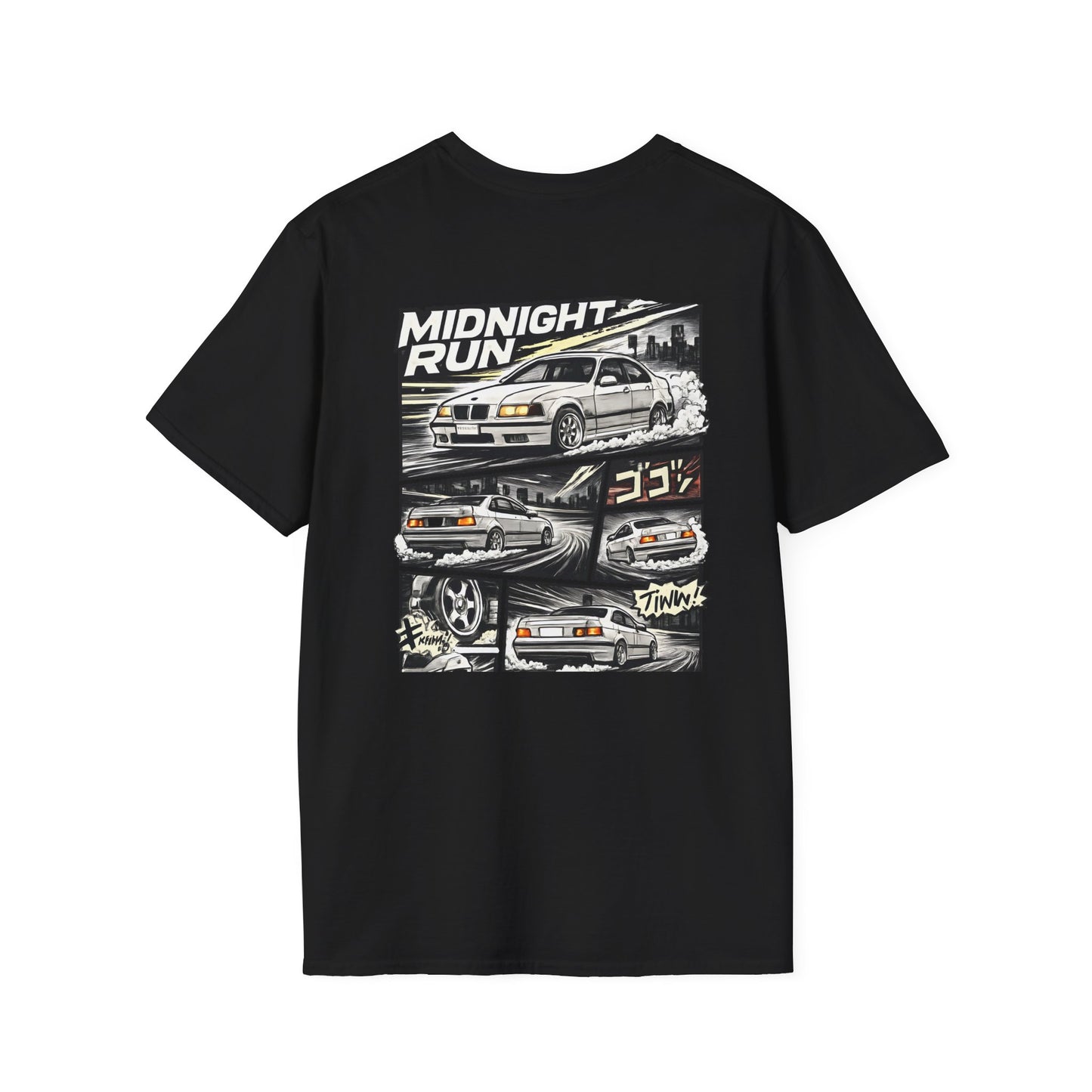 Midnight Run Racing Tee — Drift Car Graphic T-Shirt